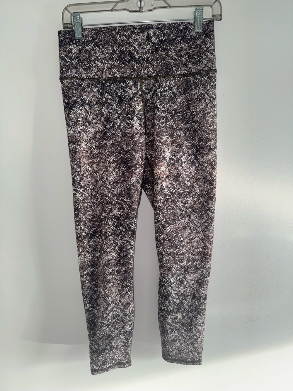 Fabletics Brown & Gray Speckled High-Waist PowerHold Leggings